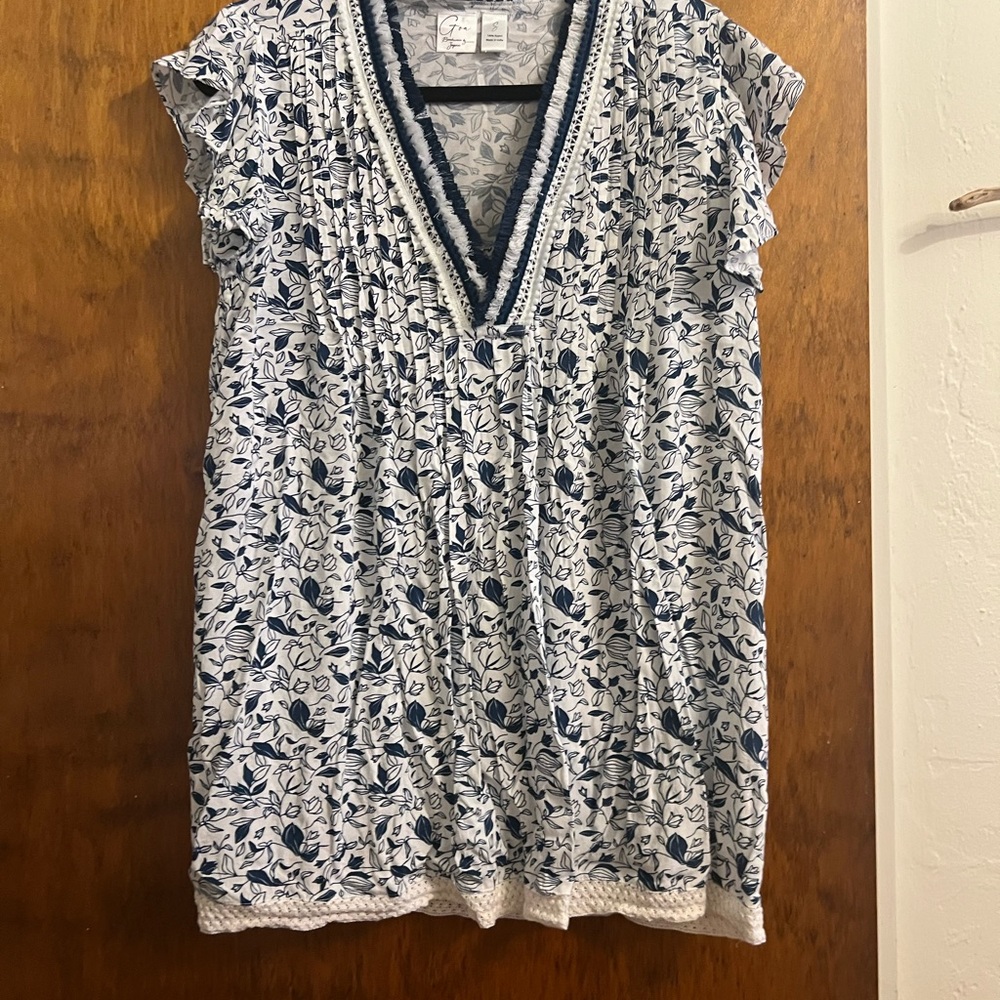 Japna Goa Beachwear with Blue Floral Pattern